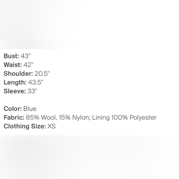 NWT Loveshackfancy Forrest wool coat in fairytale peach size Xs. - Picture 3 of 6